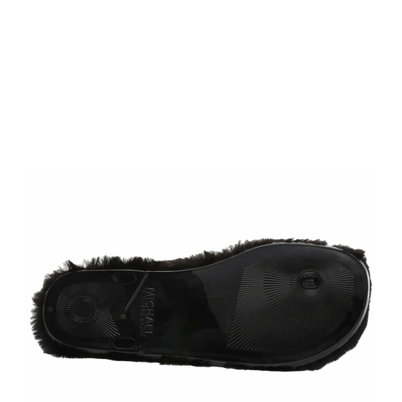 ๐ MICHAEL KORS Logo Faux Fur Flip Flop Sandals - Picture 5 of 7